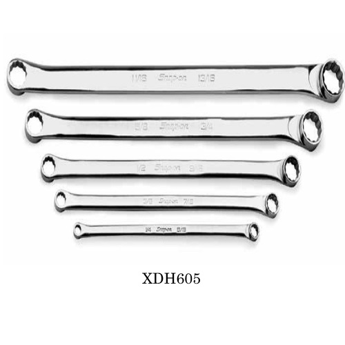 Snapon Hand Tools Standard Handle 15° Offset Wrench Set, Inches